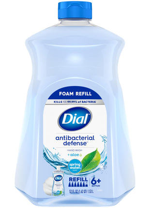 Dial Antibacterial Foaming Hand Soap Refill, Spring Water, 52 fl oz (Pack of 1)