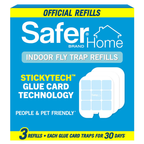 Safer Home SH503 Trap Refill Pack of Glue Cards for SH502 Indoor Fly Trap, Official Safer Home Refills with StickyTech Glue Card Technology, 3 Count (Pack of 1)