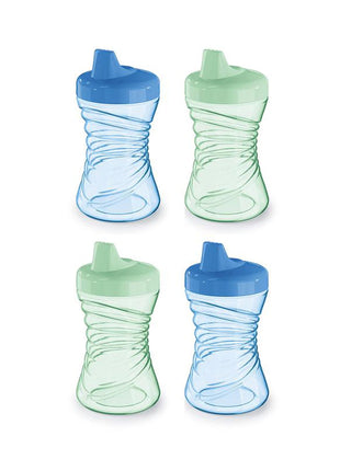 NUK Fun Grips Hard Spout Sippy Cup, 10 oz. | Easy to Hold, BPA Free, Spill Proof Toddler Cup, 4pk