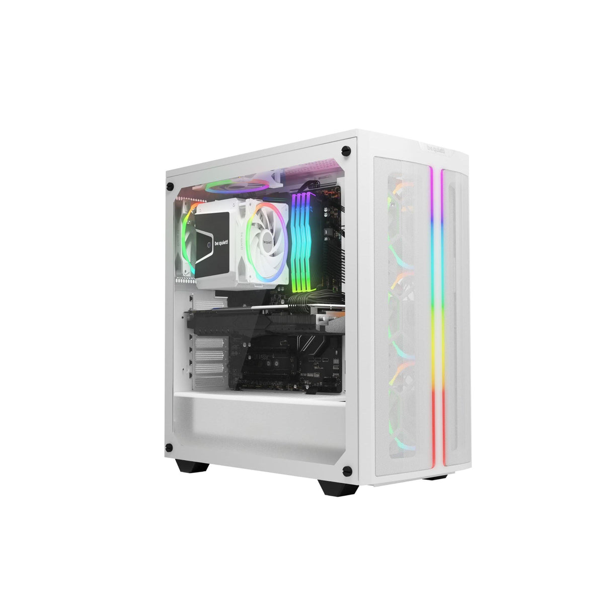 be quiet! Light Wings White 140mm PWM High Speed Triple Pack Premium ARGB Cooling Fan | 4-Pin | BL103