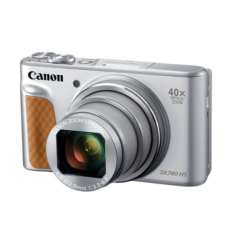 Canon PowerShot SX740 HS, Point and Shoot Digital Camera, Optical Zoom, 4K Video, Silver | 4K Video, Optical Zoom, Powered by a 20.3MP High-Sensitivity CMOS sensor