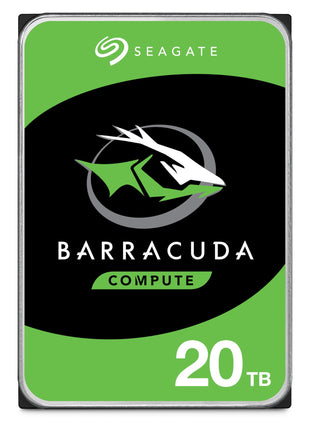 Seagate Barracuda 20TB Internal Hard Drive, 7200 U/Min, 512MB Cache, SATA 6Gb/s, 3.5 inch (ST20000DM001)