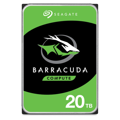 Seagate Barracuda 20TB Internal Hard Drive, 7200 U/Min, 512MB Cache, SATA 6Gb/s, 3.5" (ST20000DM001)