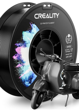 CREALITY PETG Filament 1.75mm 3D Printer Filament, 1kg (2.2lb) Neatly Wound Spool, Dimensional Accuracy ±0.03mm, Fit for Ender, Bambu Lab, Anycubic,ELEGOO FDM Printers, Black