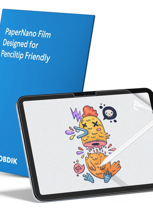 MOBDIK 2 Pack Paperfeel Screen Protector Compatible with iPad A16 11th / 10th Generation (2025/2022) & iPad Air 11 M3 2025 / M2 2024, Crafted for Natural Writing, Less Reflection, Easy Installation