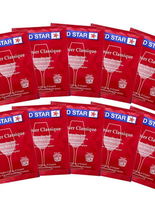 Wine Yeast Red Star Premier Classique Formerly Montrachet For Wine Making x10