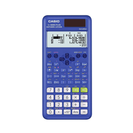 Casio fx-300ES Plus 2nd Edition – Standard Scientific Calculator | 262 Functions, Natural Textbook DisplaySM | Ideal for Middle School, High School Math, Statistics & Algebra | Blue