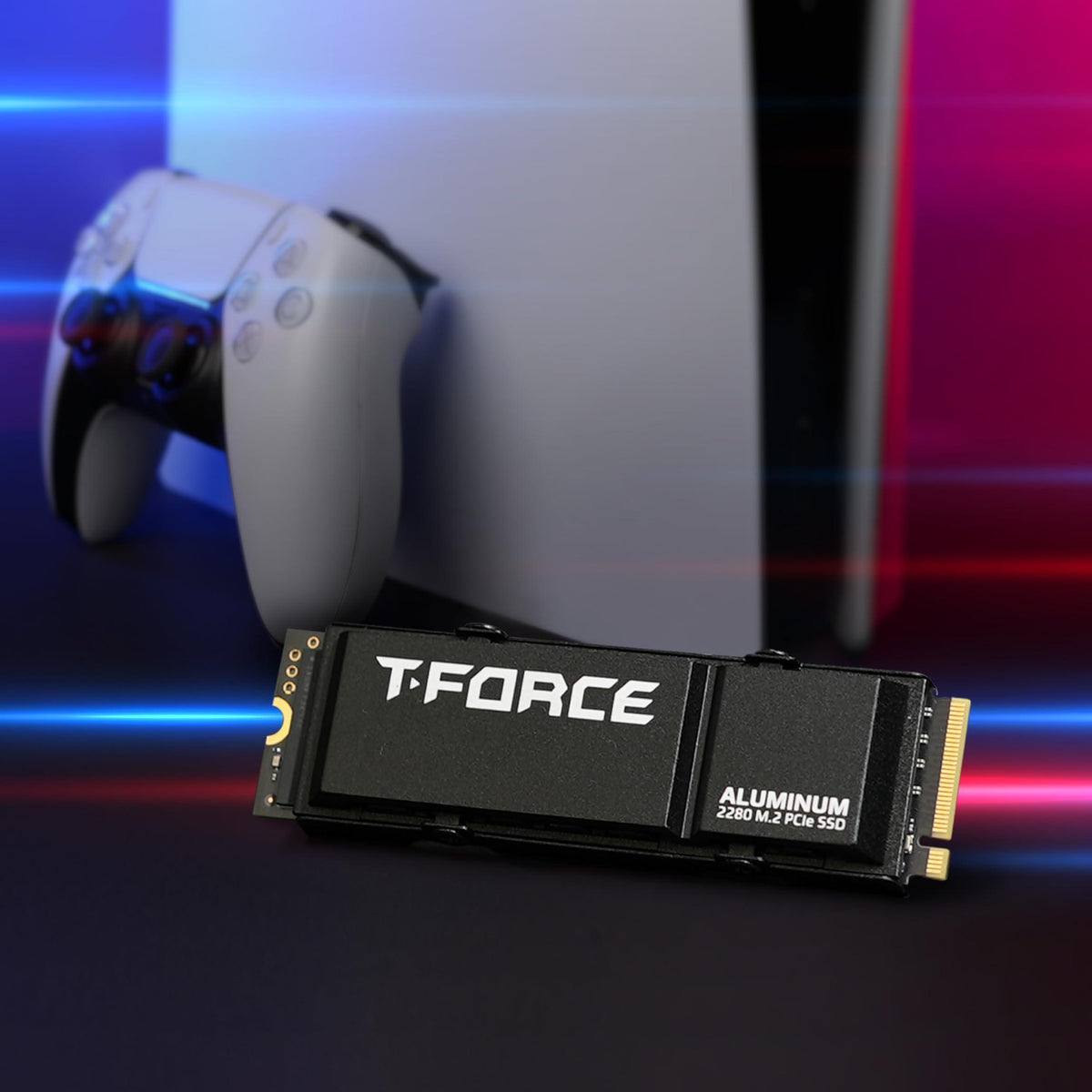 TEAMGROUP T-Force G70 PRO Aluminum Heatsink 2TB DRAM SLC Cache 3D TLC NAND NVMe InnoGrit PCIe Gen4x4 M.2 2280 Gaming Internal SSD Works with PS5 Read/Write 7400/6800 MB/s TM8FFH002T0C128