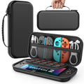 MoKo Carrying Case for Nintendo Switch 2(2025), Protective Hard Shell Portable Travel Carry Case Pouch holds 10 Cartridges with Pockets for Switch 2 Accessories and Games, Black