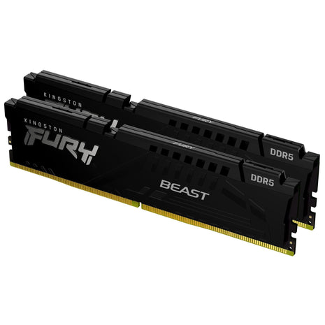 Kingston Fury Beast 64GB (2x32GB) 6000MT/s DDR5 CL36 Desktop Memory | AMD Expo | Kit of 2 | KF560C36BBE2K2-64