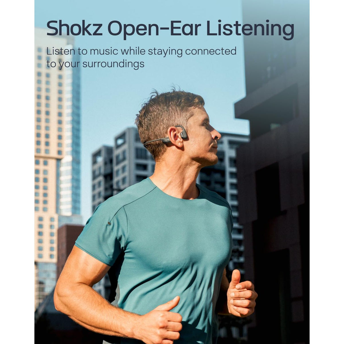 SHOKZ New OpenRun Pro 2 - Open-Ear, Bone Conduction Sport Headphones - with Reflective Strip - Sweat Resistant, Workout Headphones - Secure, Wireless, Comfortable Fit-Deep Bass and Smart Mic App