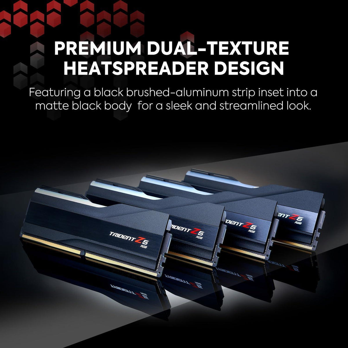 G.SKILL Trident Z5 RGB Series (Intel XMP 3.0) DDR5 RAM 48GB (2x24GB) 8200MT/s CL40-52-52-131 1.35V Desktop Computer Memory UDIMM - Matte Black (F5-8200J4052F24GX2-TZ5RK)
