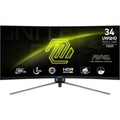 MSI MAG345CQR, 34-inch UWQHD 3440 x 1440 Computer Monitor, 180Hz, HDMI, 1ms, Black