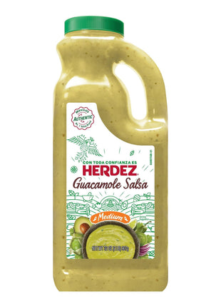 HERDEZ Guacamole Salsa, Medium, 32 oz Jug – Gluten Free, Kosher, Authentic Mexican Smooth & Flavorful Avocado-Based Salsa