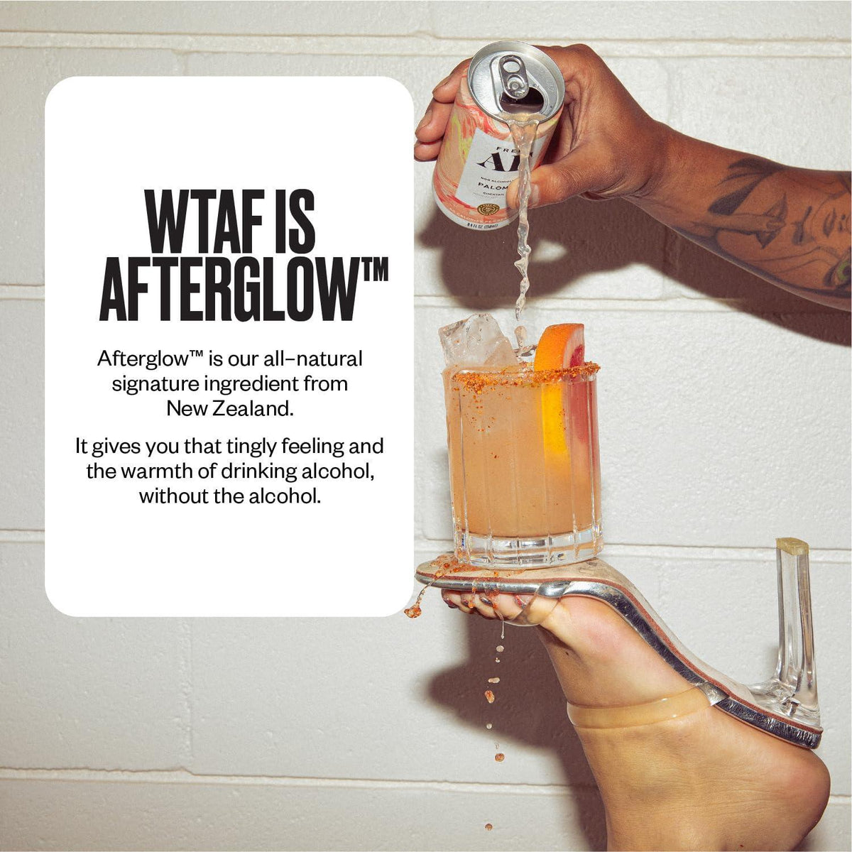 AF Drinks Non-Alcoholic Apero Spritz | Alcohol Alternative Sparkling Cocktails with AFTERGLOW Botanical Warmth | Gluten-Free, Low-Calorie | 8.4 oz Cans (12-Pack)