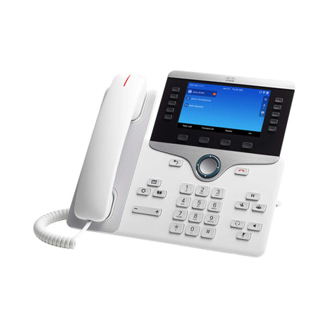 Cisco IP Business Phone 8861, 5-inch WVGA Color Display, Gigabit Ethernet Switch, Class 4 PoE, WLAN Enabled, 2 USB Ports, 10 SIP Registrations, 1-Year Limited Hardware Warranty (CP-8861-K9=), Black