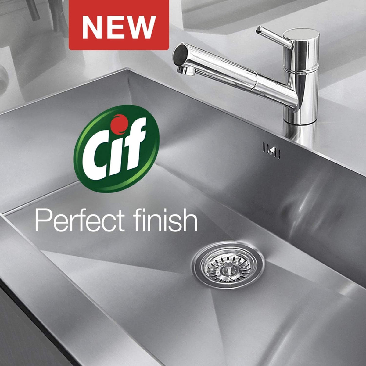 CIF Perfect Finish Stainless Steel Cleaner| Removes Tough Dirt 435ml (pack of 1)