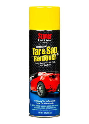 Stoner Car Care 91154 Tarminator Tar, Sap, and Asphalt Remover – Fast Acting Tar and Sap Remover for Cars – Clear Coat Safe Auto Cleaner for Paint, Chrome and Wheels – 10 oz