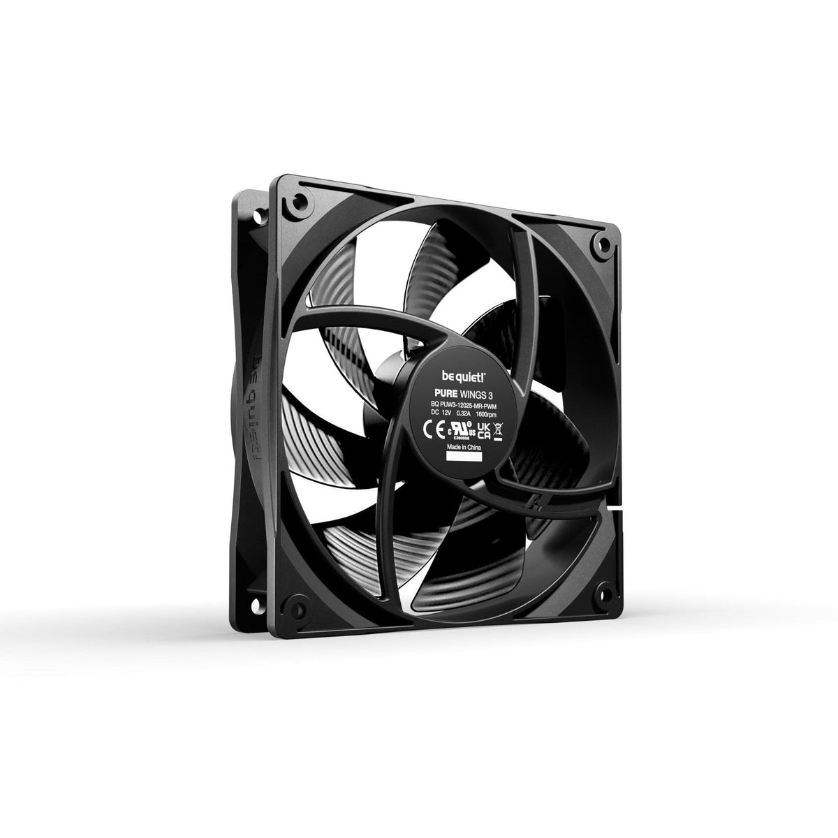 be quiet! Pure Wings 3 120mm Quiet PWM Case Fan | High Top-end Speed with Low Minimum RPM | Extraordinary air Pressure | BL105