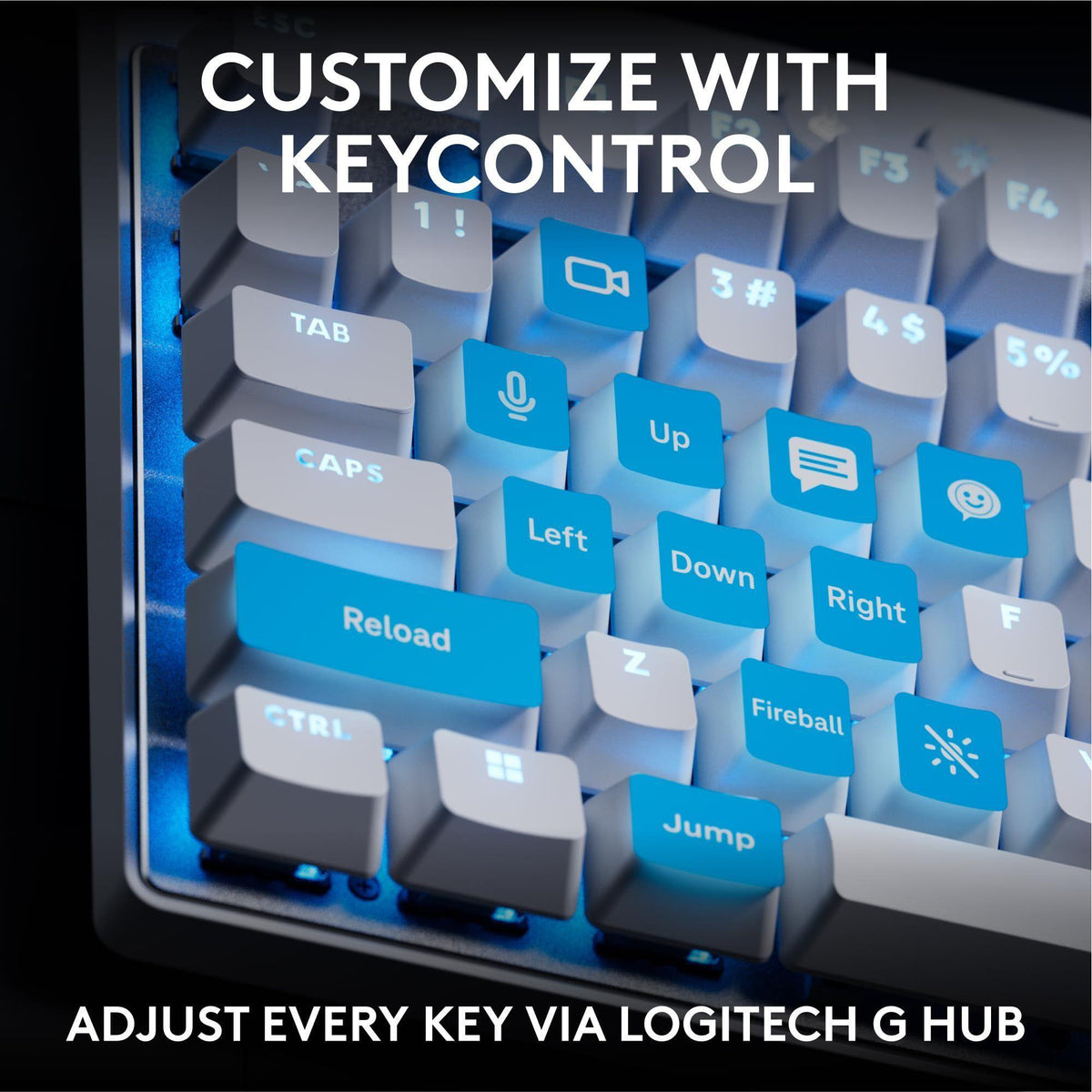 Logitech G PRO X TKL Rapid Tenkeyless Wired Gaming Keyboard with Magnetic Analog Switches, RGB - White, PC Gaming Keyboards, Pro