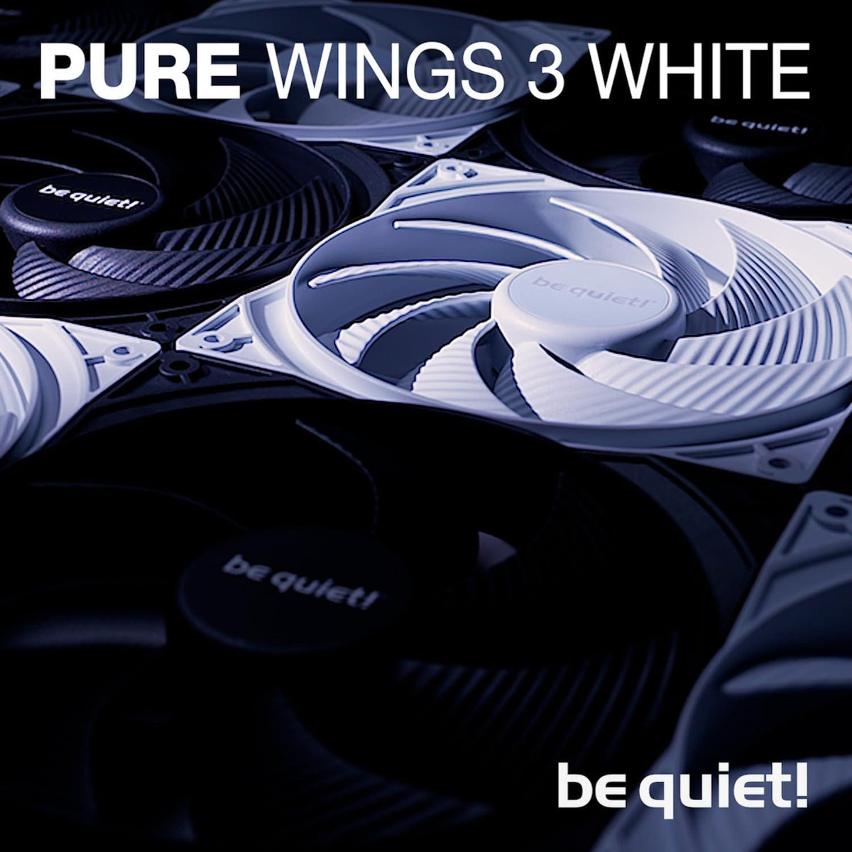 be quiet! Pure Wings 3 140mm PWM White Fan | High top-end Speed | Low Minimum RPM | Optimized Fan Frame | Extraordinary air Pressure | White | BL112