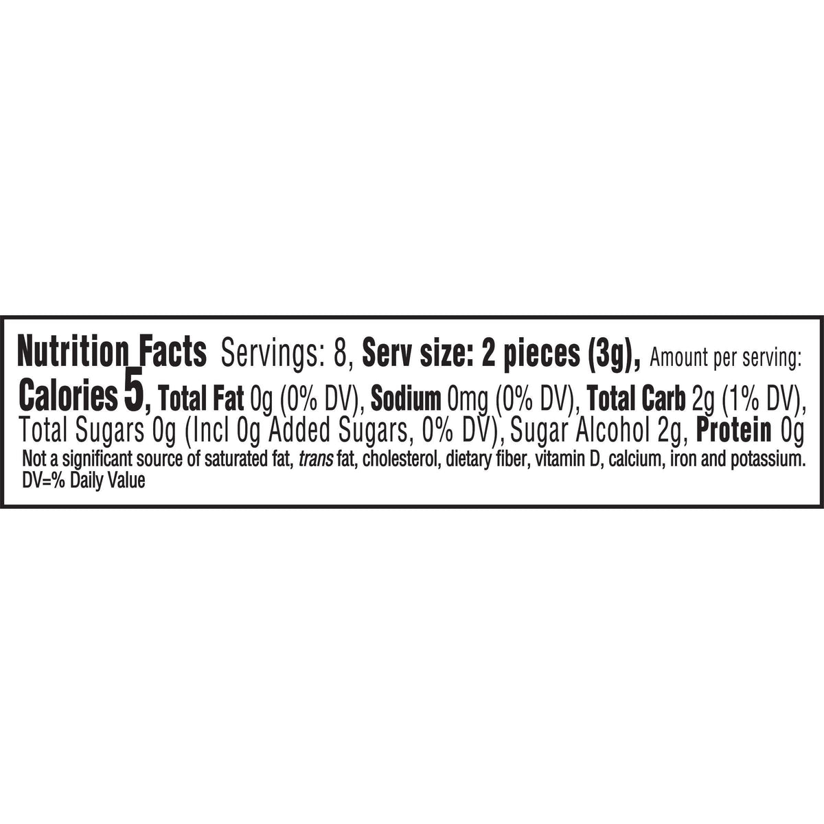 Trident White Peppermint Sugar-Free Chewing Gum, 9 Packs of 16 Pieces (144 Total Pieces)