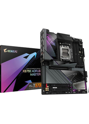 GIGABYTE X870E AORUS Master AMD AM5 LGA 1718 Motherboard, ATX, DDR5, 4X M.2, PCIe 5.0, USB4, WIFI7, 5GbE LAN, EZ-Latch, 5-Year Warranty