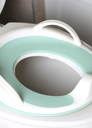Jool Baby Potty Training Seat for Boys and Girls With Handles, Fits Round & Oval Toilets, Non-Slip with Splash Guard, Includes Free Storage Hook (Aqua)