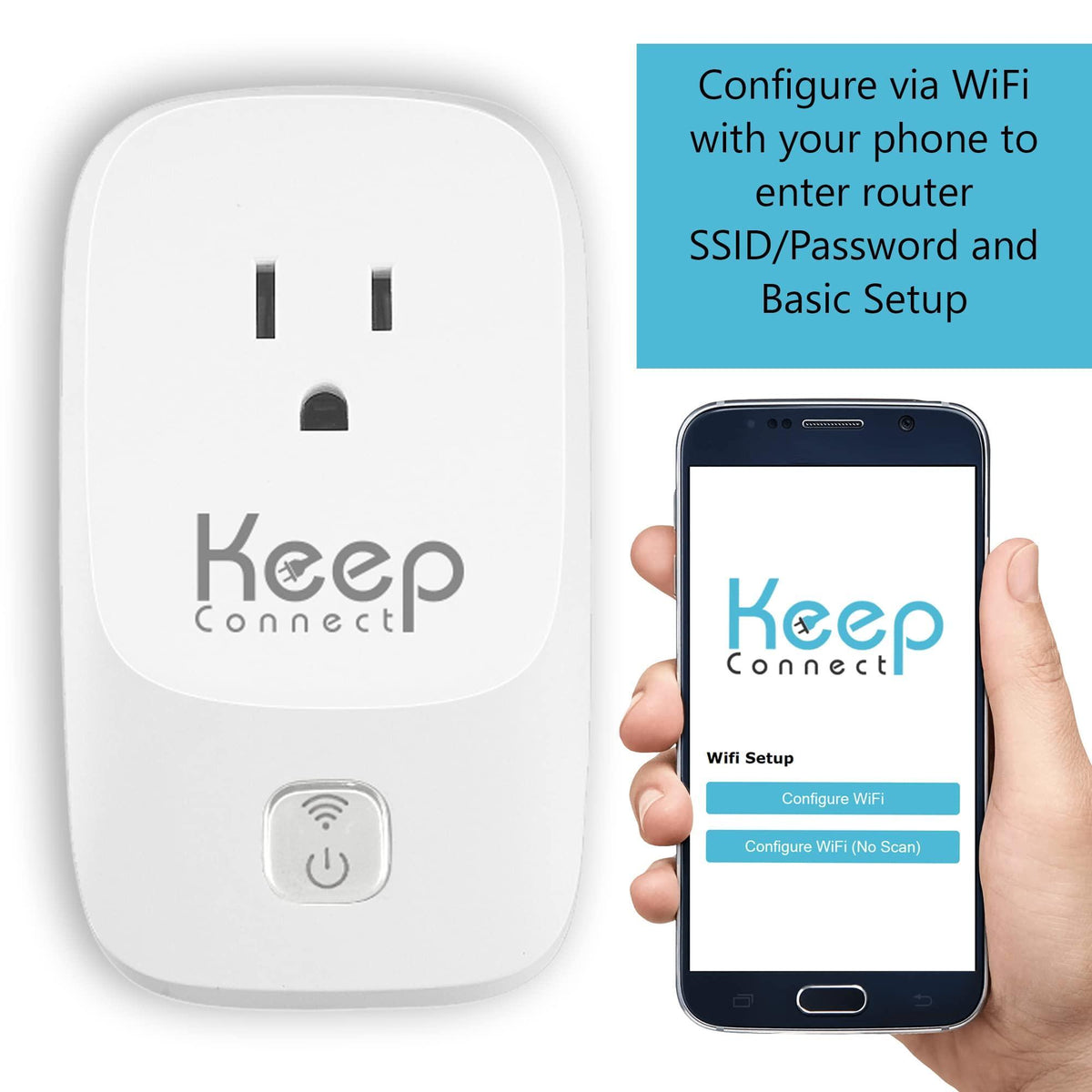 Keep Connect MAX Router Rebooter, Wi-Fi Reset Device, Monitors Connectivity and Resets When Required. No App Necessary. If You Enter a Phone Number it Will Send Texts Upon resets.