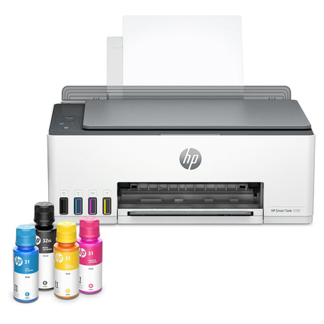 HP Smart Tank 5101 Wireless All-in-One Refillable Printer, Scanner, Copier with 2 Years of Ink Included, Wireless (2.4ghz only) Printer-for-Home use (1F3Y0A)
