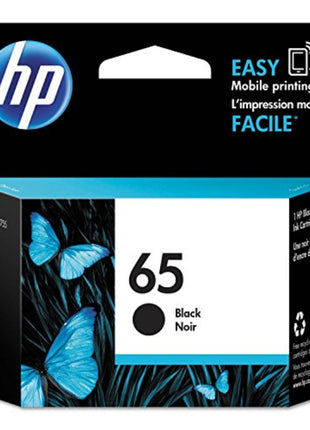 HP 65 Black Ink Cartridge for HP Printers | Works with Printer Series: AMP 100, DeskJet 2600, 3700; ENVY 5000 | Eligible for Instant Ink | N9K02AN