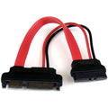 6in Slimline SATA to SATA Adapter with Power - F/M