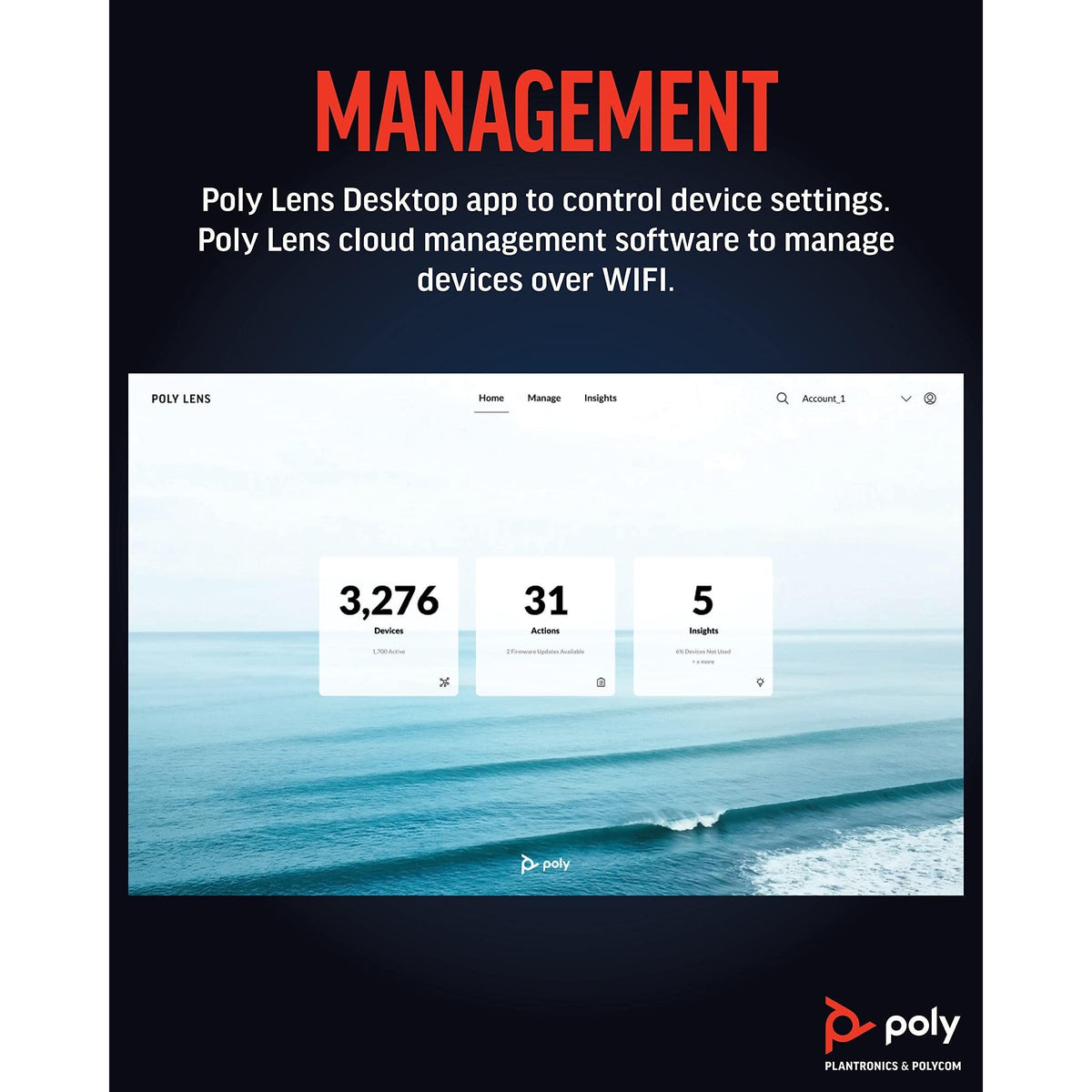 Poly Studio R30 4K Video Conference System - Camera, Mic, and Speaker Bar for Small Rooms - Presenter Tracking, NoiseBlockAI, Framing - Plug & Play - Works w/Teams, Zoom & More