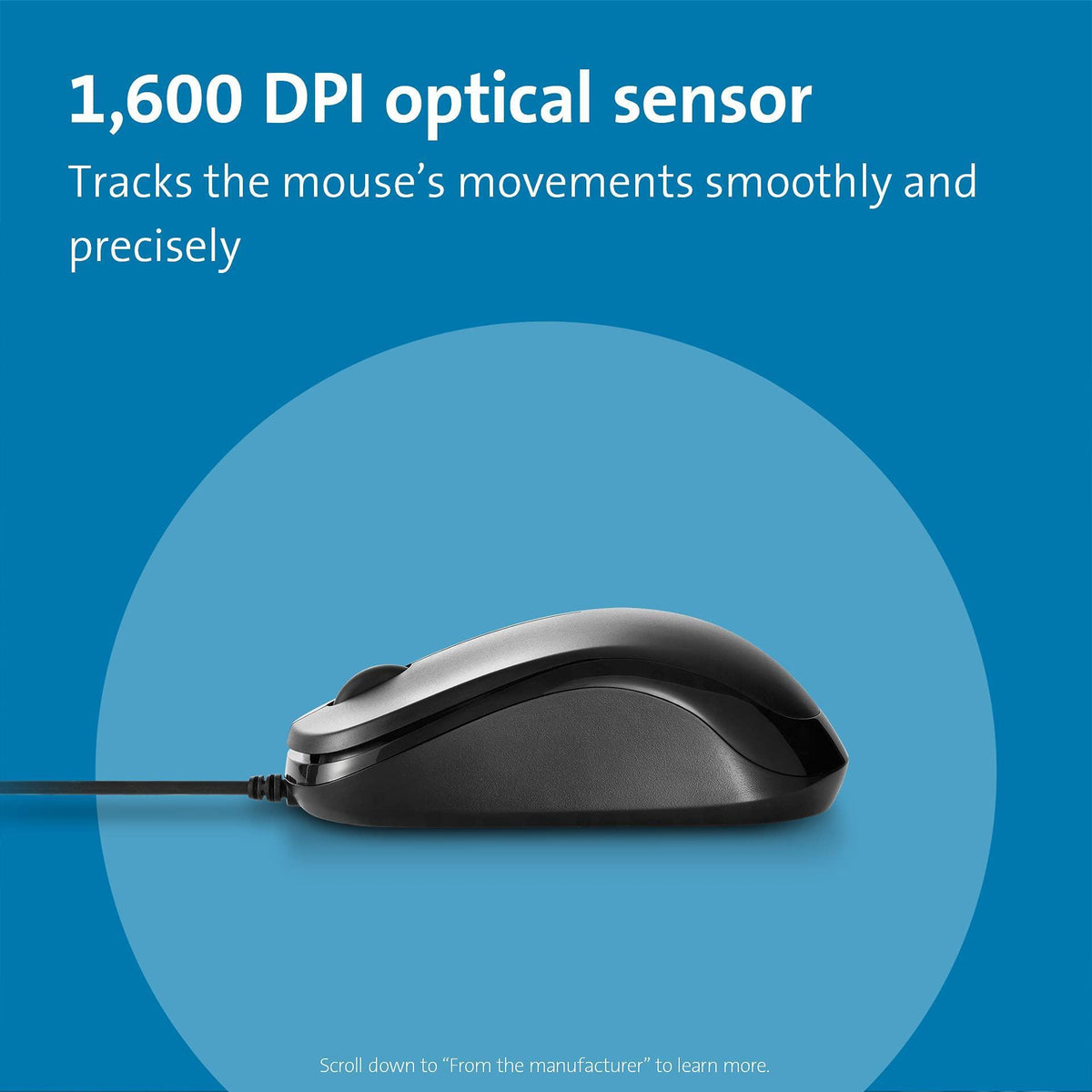 Kensington Simple Solutions Wired Mouse TAA-Compliant (K55114WW)
