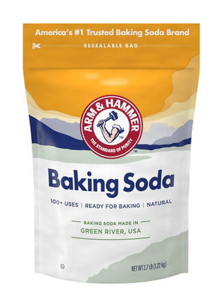 ARM & HAMMER Baking Soda, 2.7 Lbs | 100+ Household Uses, Food Grade Baking Soda, Cleaning & Deodorizing, Pure & Natural, Safe Around Kids & Pets
