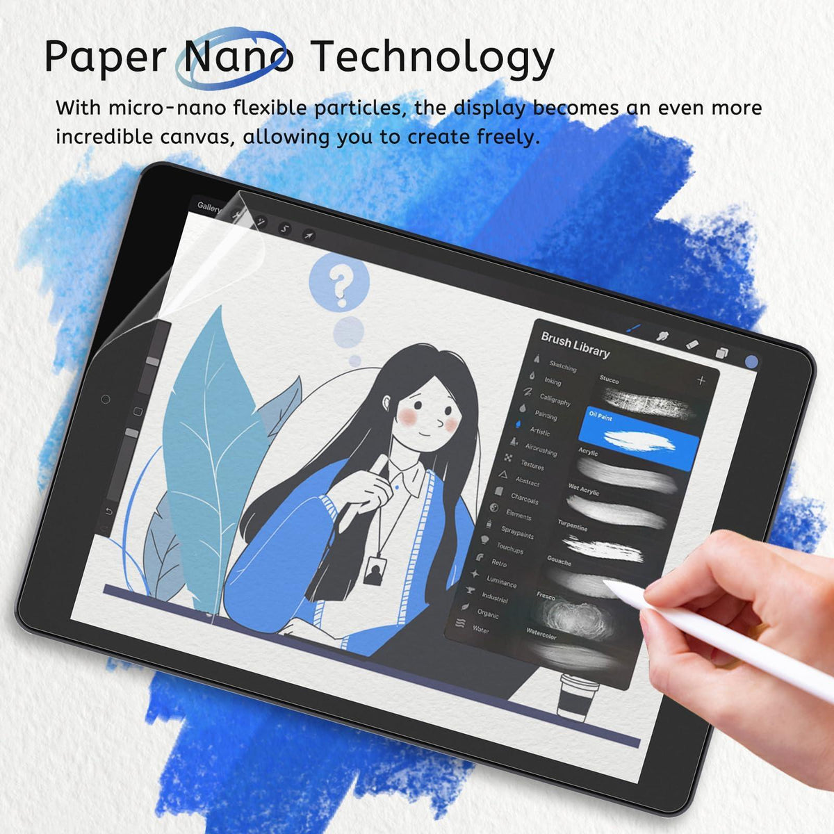 MOBDIK 2 Pack Paperfeel Screen Protector Compatible with iPad 9/8/7 (10.2 Inch, 2021/2020/2019, 9th/8th/7th Generation), Crafted for Natural Writing, Anti Glare with Easy Installation Kit