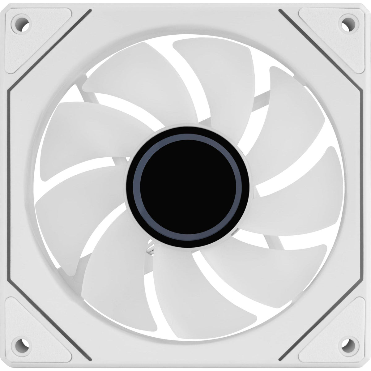 AeroCool Phantom M-3 Reverse Infinity Mirror ARGB Fan, for PC Case, 120mm, PWM 500-1800 RPM, Hydraulic Bearing, Eight Shock-Absorbing Pads, Liquid and Air Cooler, White