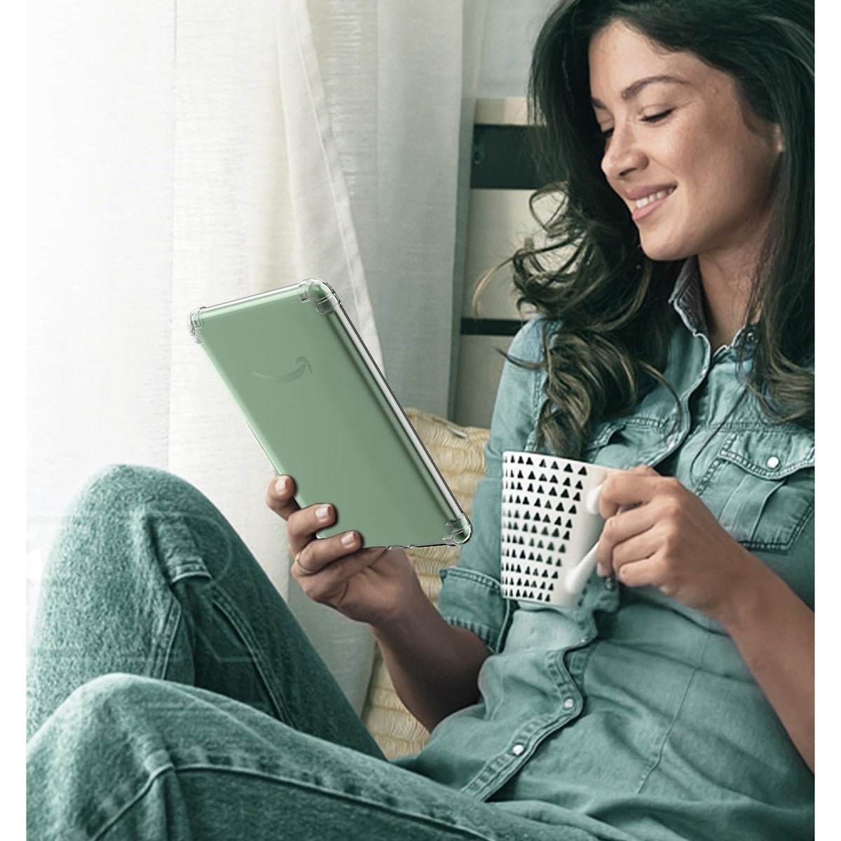 MoKo Clear Case for 6" All-New Kindle (11th Generation-2024/2022 Release), Ultra Clear Soft TPU Slim Flexible Transparent Skin Bumper Back Cover Shell for Kindle 11 2024