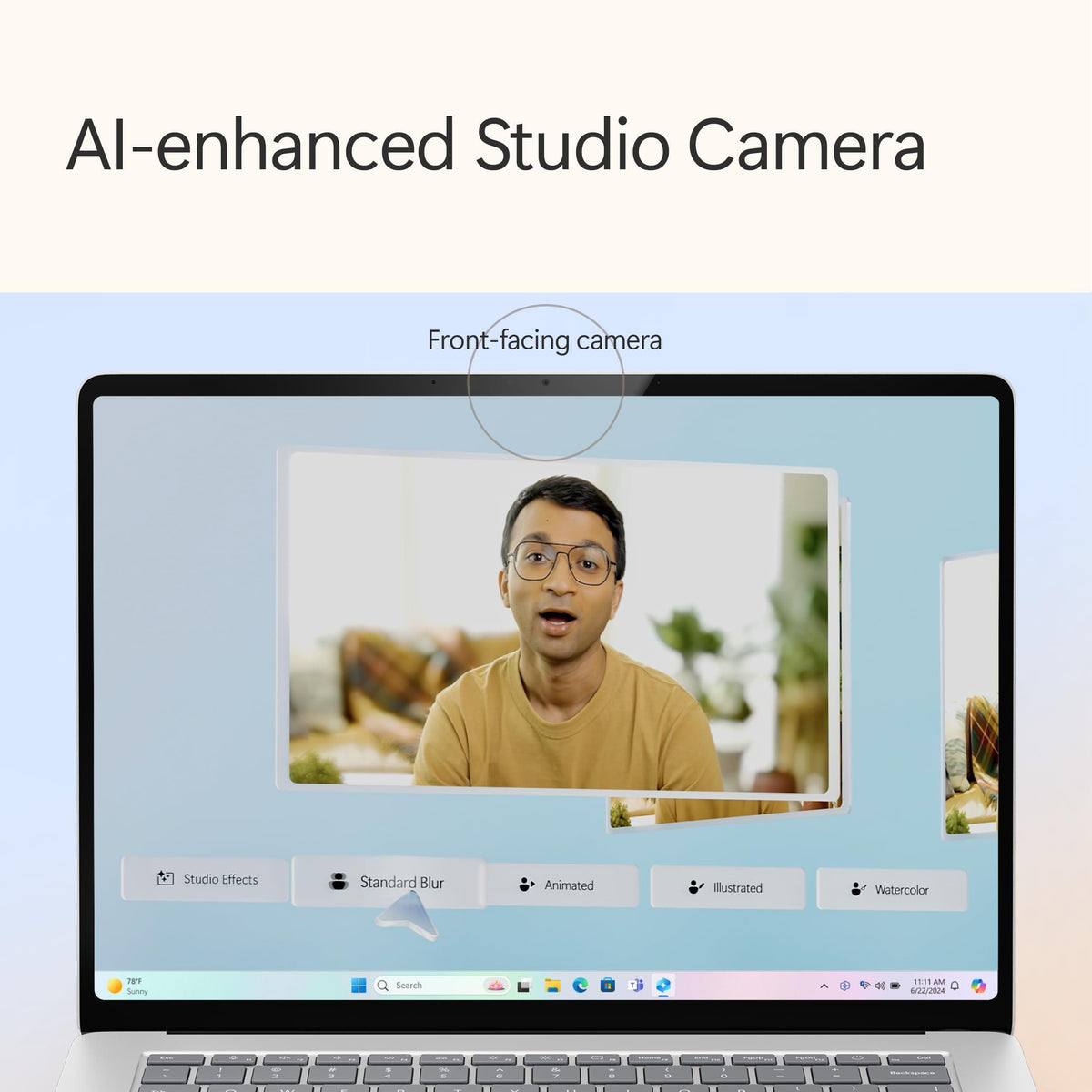 Microsoft Surface Laptop (2024), Windows 11 Copilot+ PC, 13.8" Touchscreen Display, Snapdragon X Elite (12 core), 16GB RAM, 1TB SSD Storage, Platinum