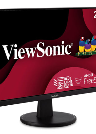 ViewSonic VA2447-MH 24 Inch Full HD 1080p Monitor with 100Hz, FreeSync, Ultra-Thin Bezel, Eye Care, HDMI, VGA Inputs for Home and Office