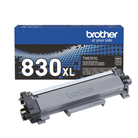 Brother Genuine TN830XL Black High Yield Printer Toner Cartridge - Print up to 3,000 Pages(1) | Prints up to 3,000 pages