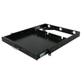 RAISING ELECTRONICS 1U Rack Mount Sliding Keyboard Tray Cantilever for Server Data Network Rack