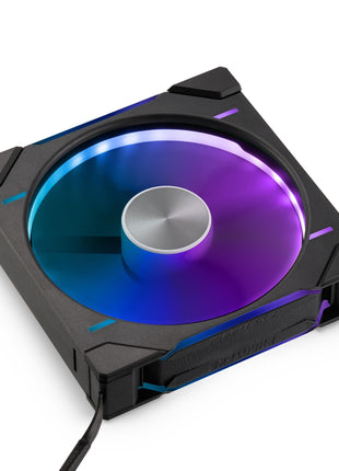 Phanteks (PH-F140D30R_DRGB_PWM_BK01) D30-140 DRGB PWM Fan, Reverse Airflow Model, Premium D-RGB Performance Fan, ARGB/DRGB Lighting, Daisy-Chain Fan Linking System (Black)