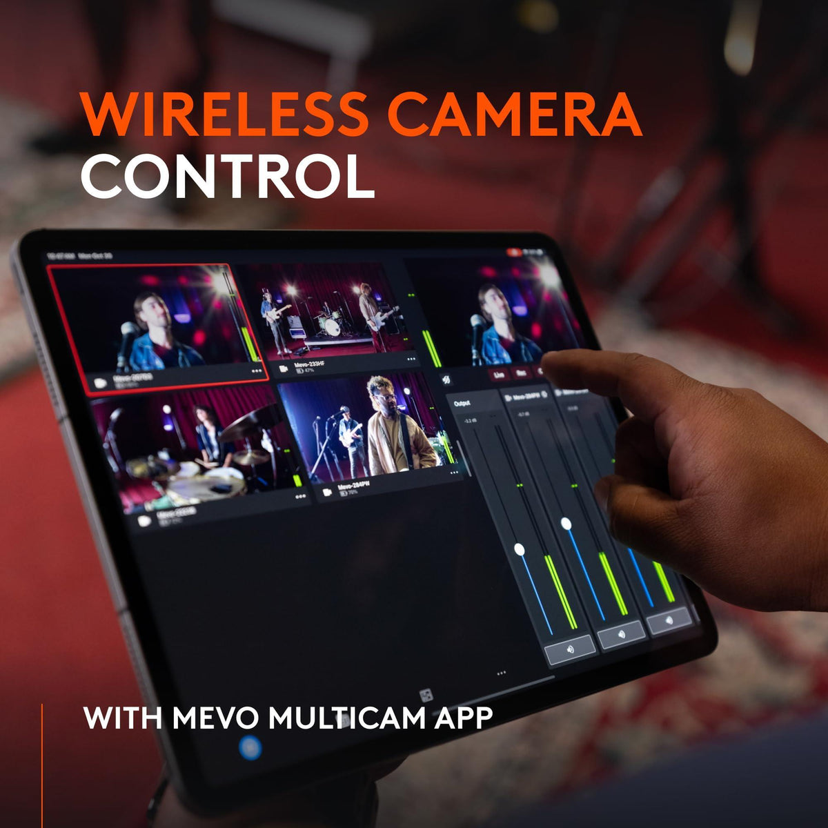 Logitech for Creators Mevo Core Wireless Live Streaming Camera, 4K Video Camera with Interchangeable Lens, Multicam Ready, Intuitive App Control