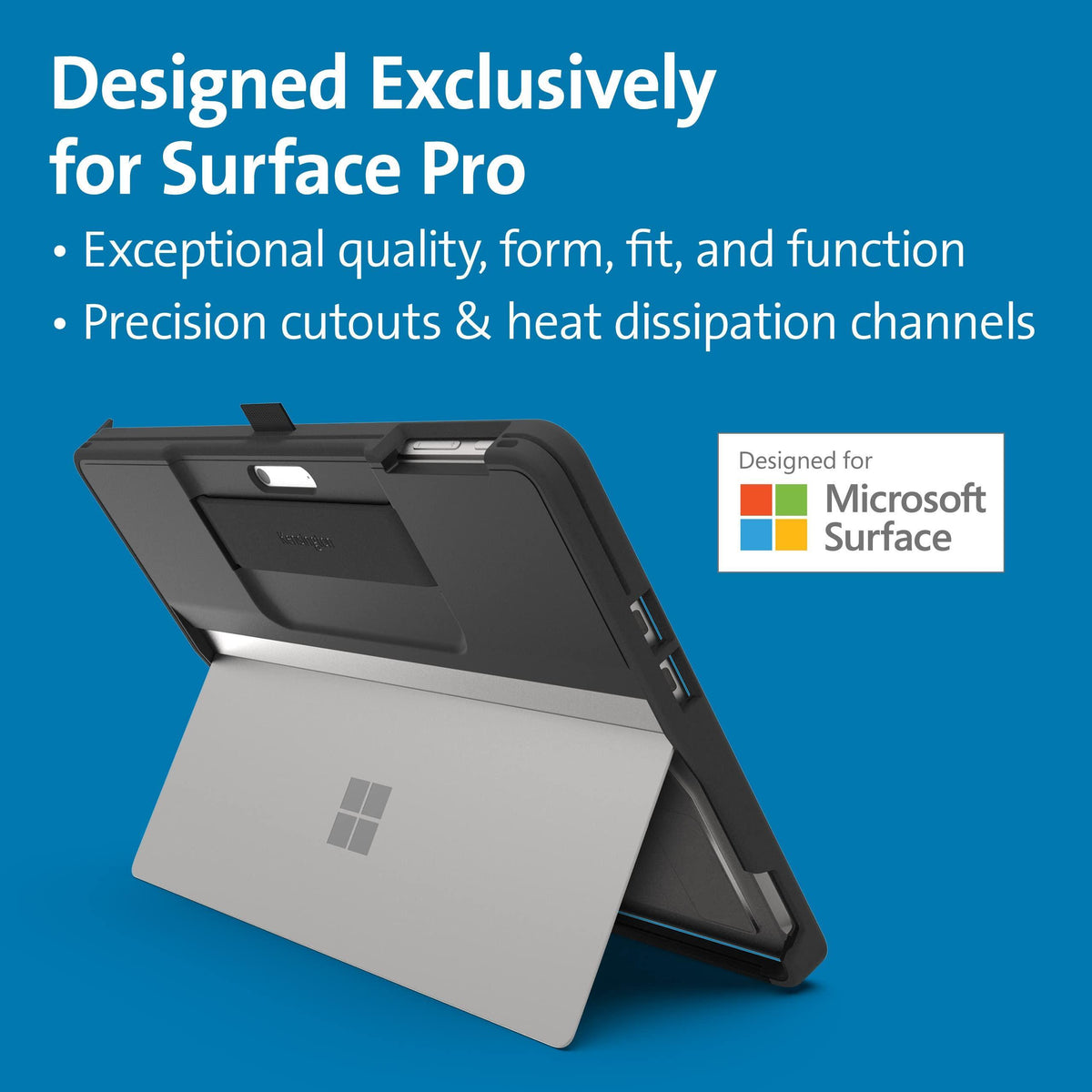 Kensington BlackBelt Rugged Carrying Case Microsoft Surface Pro 9, Surface Pro Tablet - Black