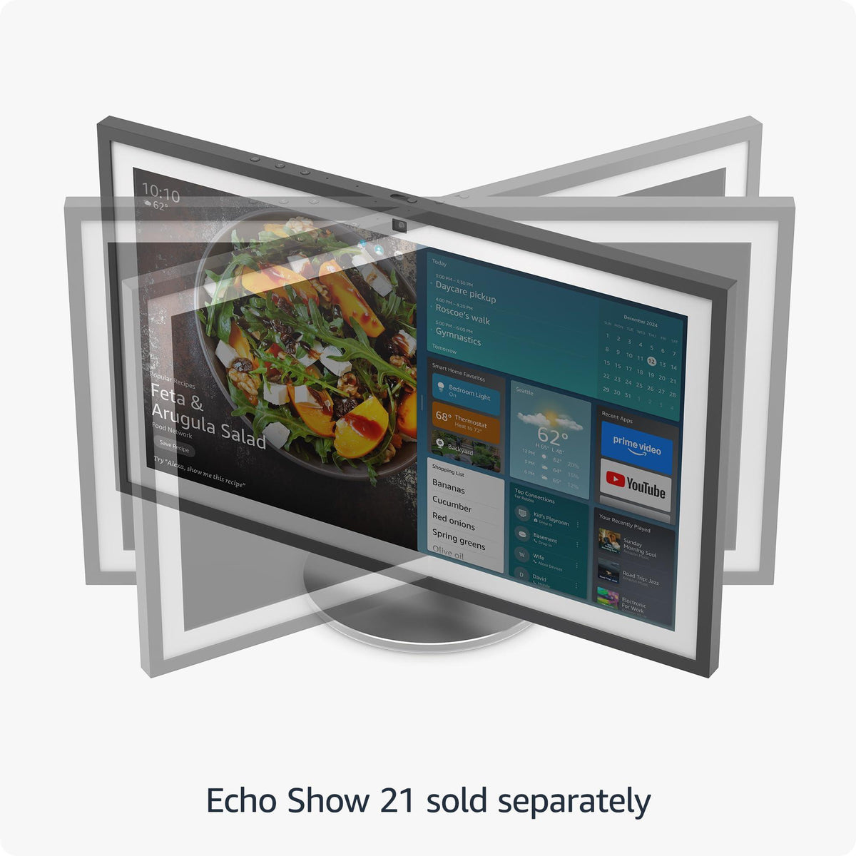 Amazon Premium Adjustable Stand | Designed for Amazon Echo Show 21 (sold separately)