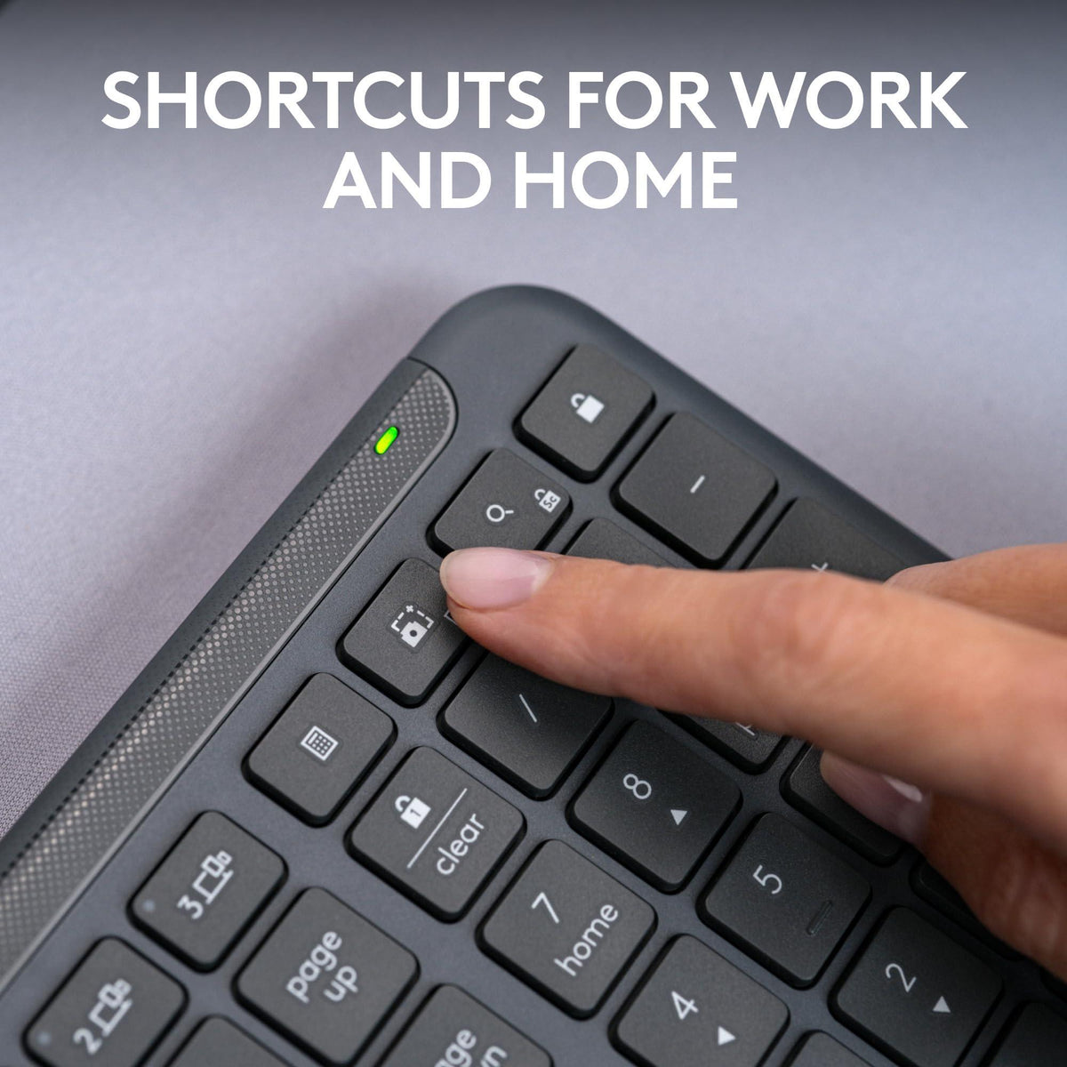 Logitech Signature Slim K950 Wireless Keyboard, Sleek Design, Switch Typing Between Devices, Quiet Typing, Bluetooth, Multi-OS, Windows, Mac, Chrome - Graphite