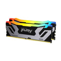 Kingston Fury Renegade RGB Silver XMP 48GB 8400MT/s DDR5 CL40 CUDIMM (Kit of 2) Desktop Gaming Memory - KF584CU40RSAK2-48
