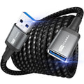 ITD ITANDA 10FT USB Extension Cable USB 3.0 Extension Cord Type A Male to Female5Gbps Data Transfer for Keyboard, Mouse, Playstation, Xbox, Flash Drive, Printer, Camera and More