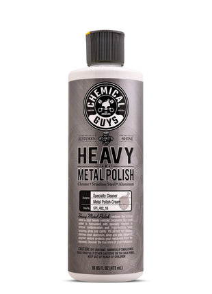 Chemical Guys Heavy Metal Polish Restorer and Protectant - Cleans, Restores & Protects, Aluminum, Stainless Steel, Chrome Polish & More, Safe for Cars, Trucks, Motorcycles, RVs, and Boats - 16 oz